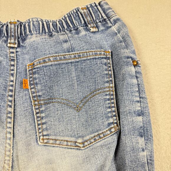 Vintage Levi's Orange Tab High Waist Elastic Back Baggy Straight Leg Jeans - 29 - Picture 7 of 9
